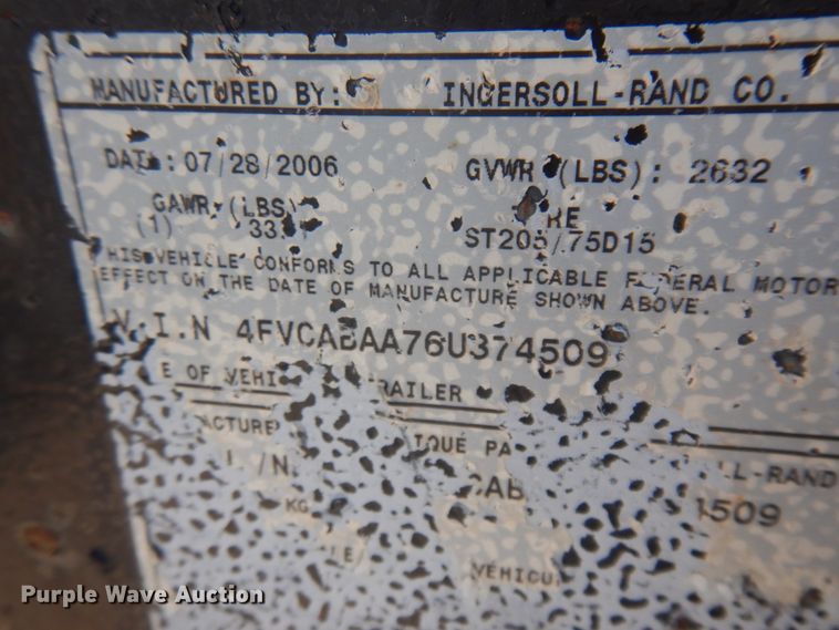 image for item ED9802 Ingersoll Rand 185  air compressor