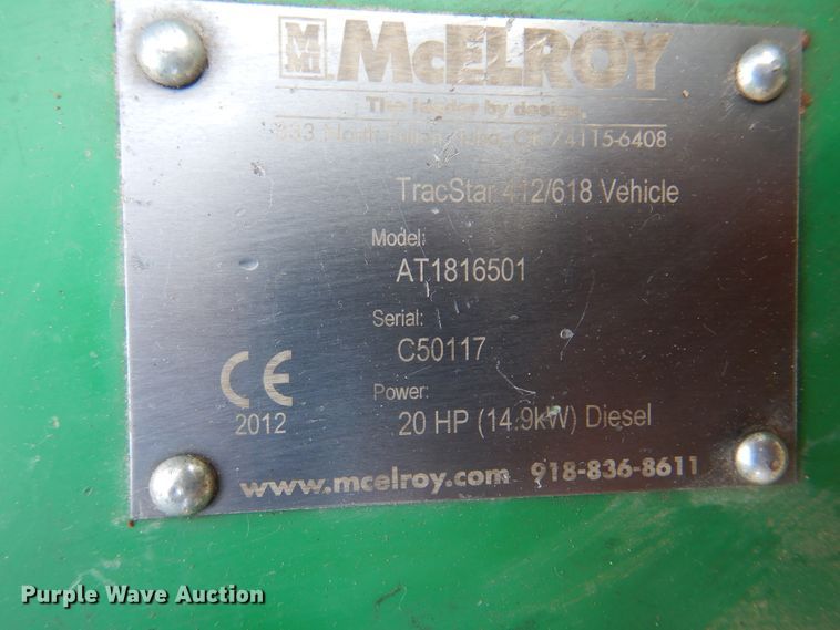 image for item EX9734 McElroy TracStar 412  pipe fusion machine