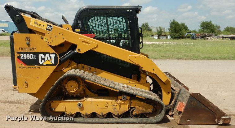 image for item HC9180 2018 Caterpillar 299D2  tracked skid steer loader