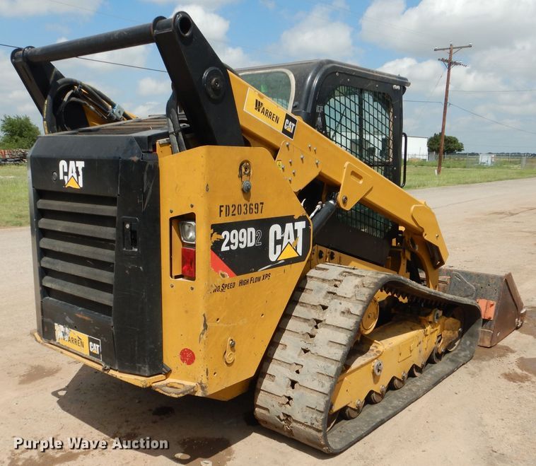 image for item HC9180 2018 Caterpillar 299D2  tracked skid steer loader