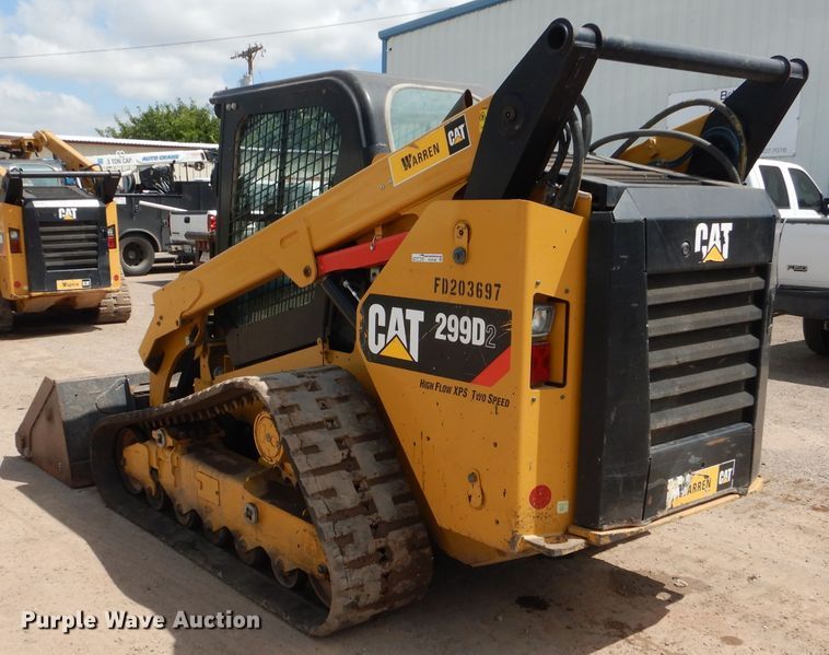 image for item HC9180 2018 Caterpillar 299D2  tracked skid steer loader