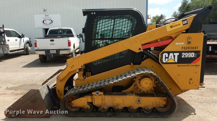 image for item HC9180 2018 Caterpillar 299D2  tracked skid steer loader