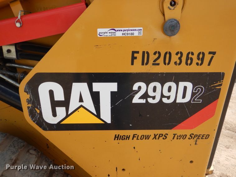 image for item HC9180 2018 Caterpillar 299D2  tracked skid steer loader