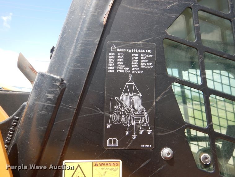 image for item HC9180 2018 Caterpillar 299D2  tracked skid steer loader