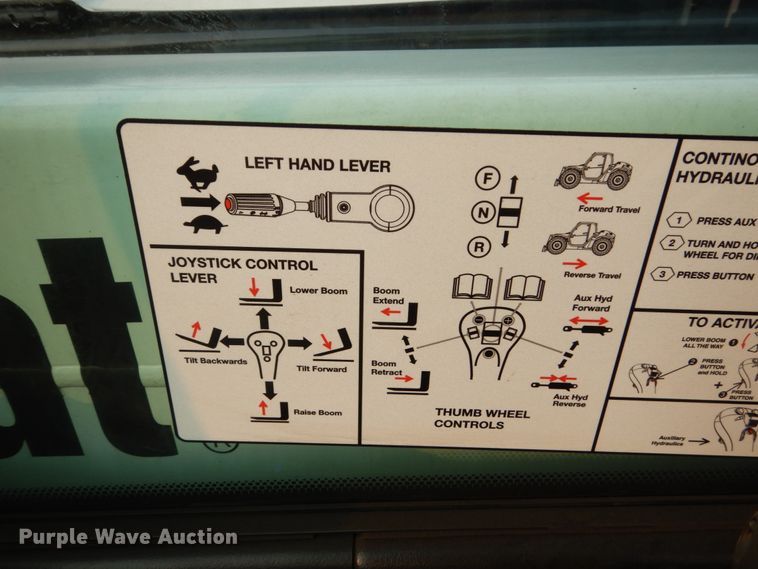 image for item HI9915 2018 Bobcat V519  telehandler