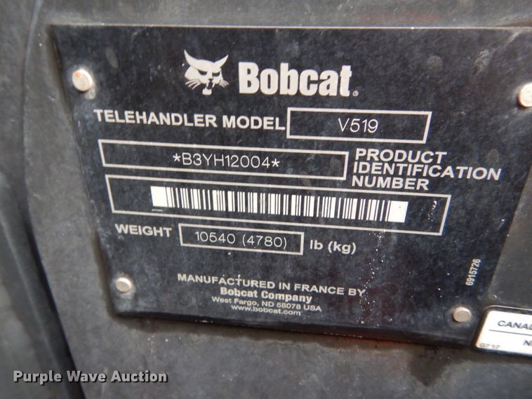 image for item HI9915 2018 Bobcat V519  telehandler
