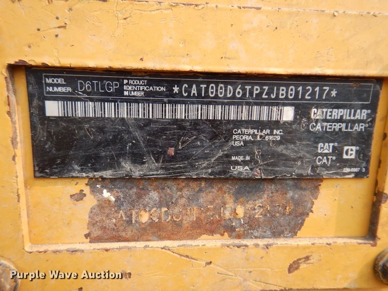 image for item IN9805 2013 Caterpillar D6T LGP  dozer