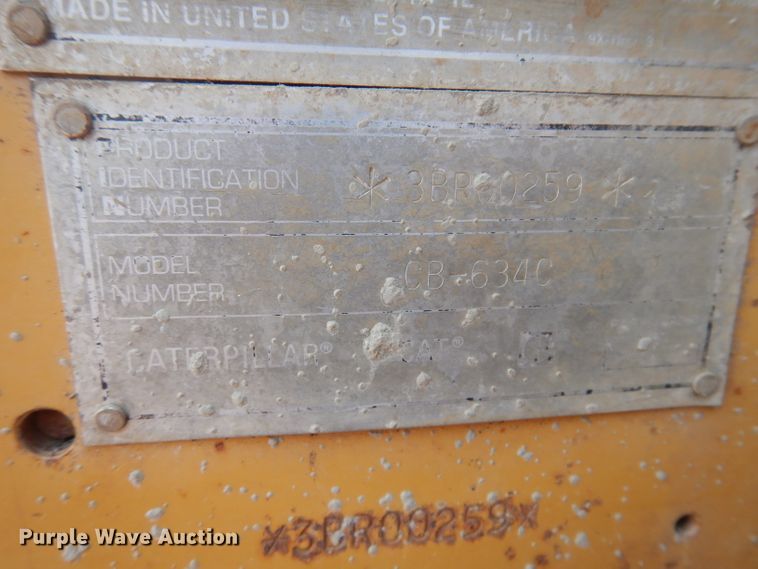 image for item IN9808 1998 Caterpillar CB634C  double drum vibratory roller