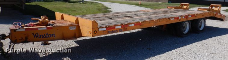 image for item IN9854 2005 Winston 40K  equipment trailer