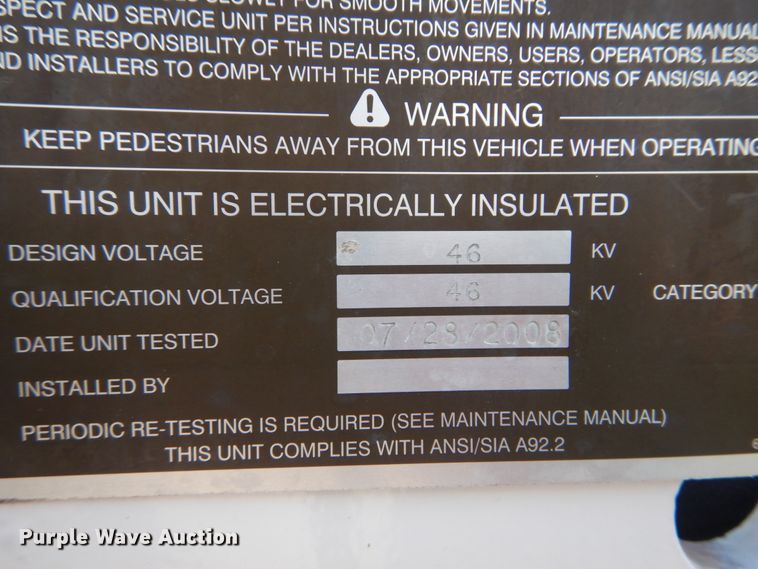 image for item JI9525 2008 Ford F550 Super Duty XL  SuperCab bucket truck