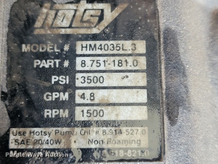 image for item KD9404 Hotsy  pressure washer