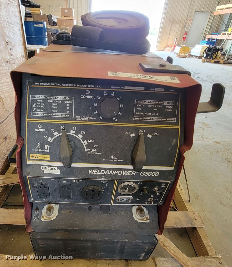 image for item KD9405 Lincoln Weldanpower G8000  welder