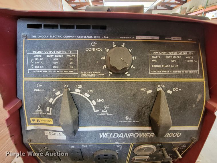 image for item KD9405 Lincoln Weldanpower G8000  welder