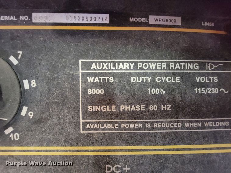 image for item KD9405 Lincoln Weldanpower G8000  welder