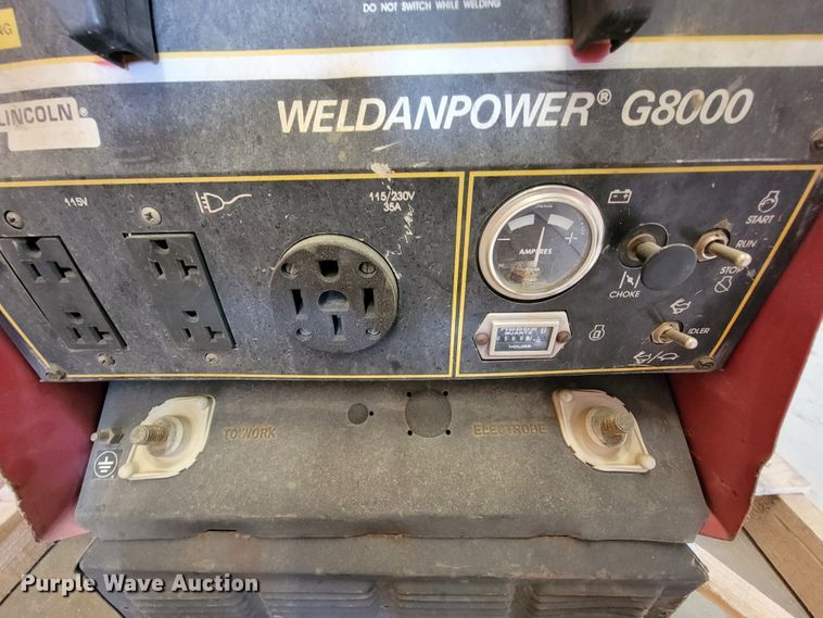 image for item KD9405 Lincoln Weldanpower G8000  welder