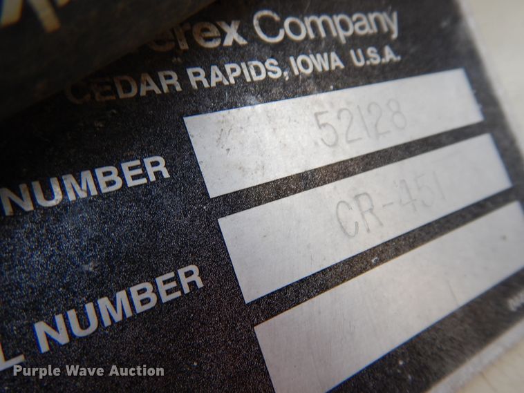 image for item KU9362 Cedarapids CR451  paver