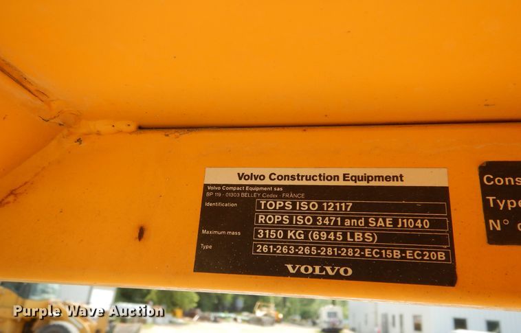 image for item KV9226 Volvo EC25  mini excavator