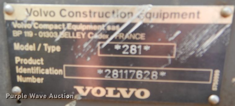 image for item KV9226 Volvo EC25  mini excavator