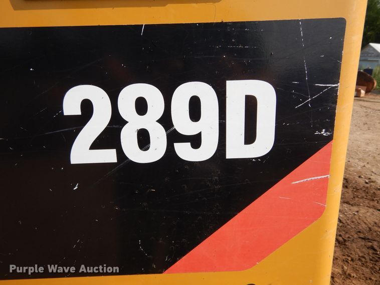 image for item KV9228 2015 Caterpillar 289D  tracked skid steer loader