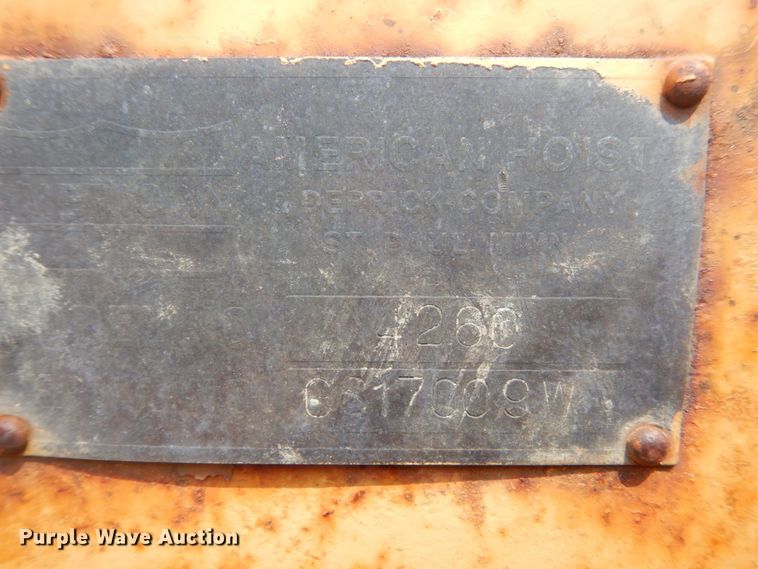 image for item KV9232 American 4260  crawler crane