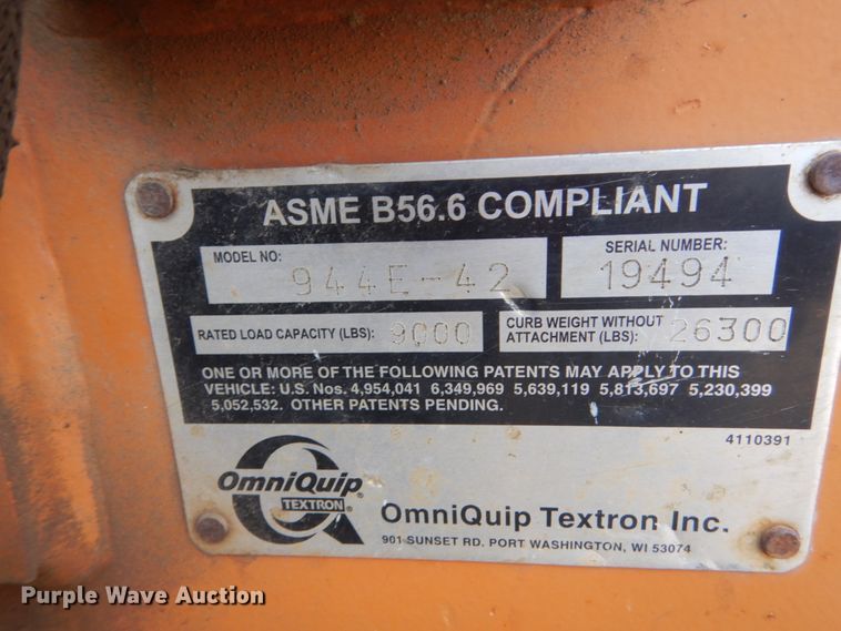 image for item KV9243 Lull 944E  telehandler