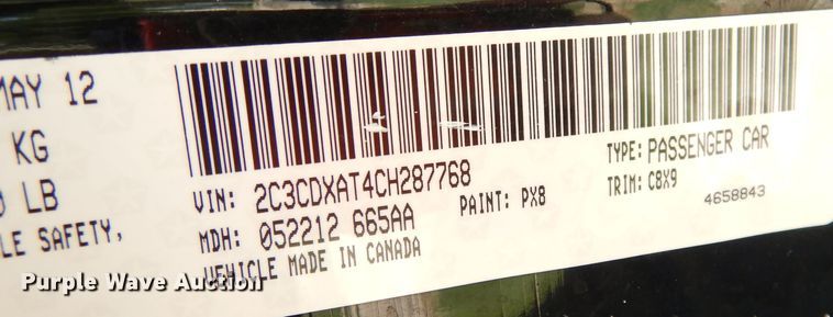 image for item DG0761 2012 Dodge Charger Police