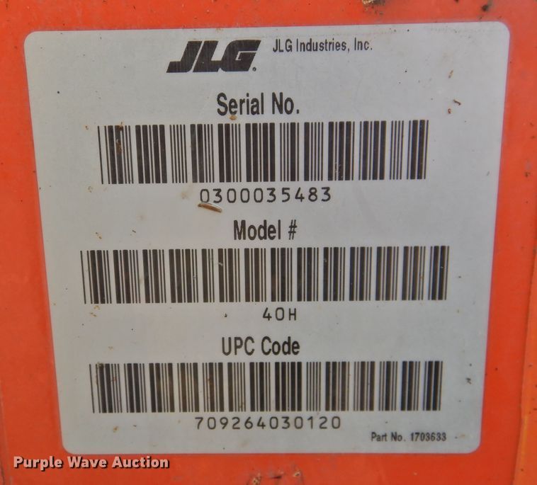 image for item DK2408 1998 JLG 40H  boom lift