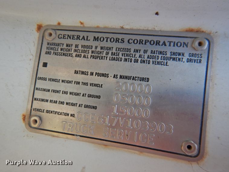 image for item DK2418 1977 Chevrolet C60  dump flatbed truck