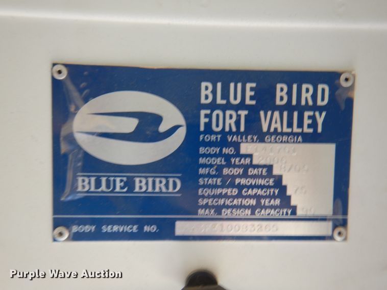 image for item DK8131 2006 Blue Bird All American  school bus