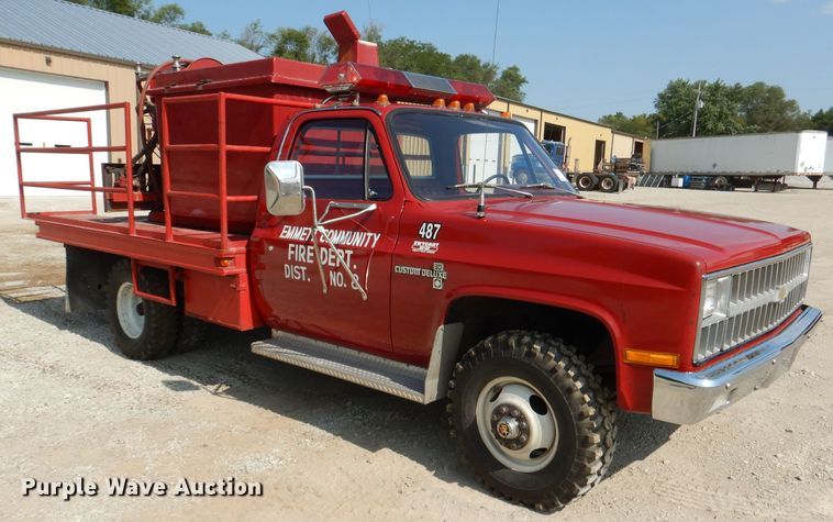 image for item DM1294 1982 Chevrolet K30  brush fire truck