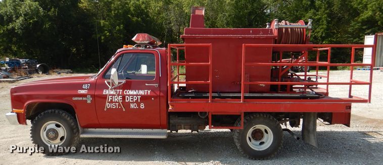 image for item DM1294 1982 Chevrolet K30  brush fire truck