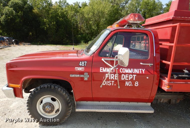 image for item DM1294 1982 Chevrolet K30  brush fire truck