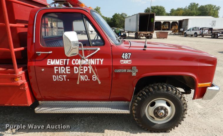 image for item DM1294 1982 Chevrolet K30  brush fire truck