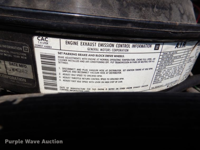 image for item DM1294 1982 Chevrolet K30  brush fire truck