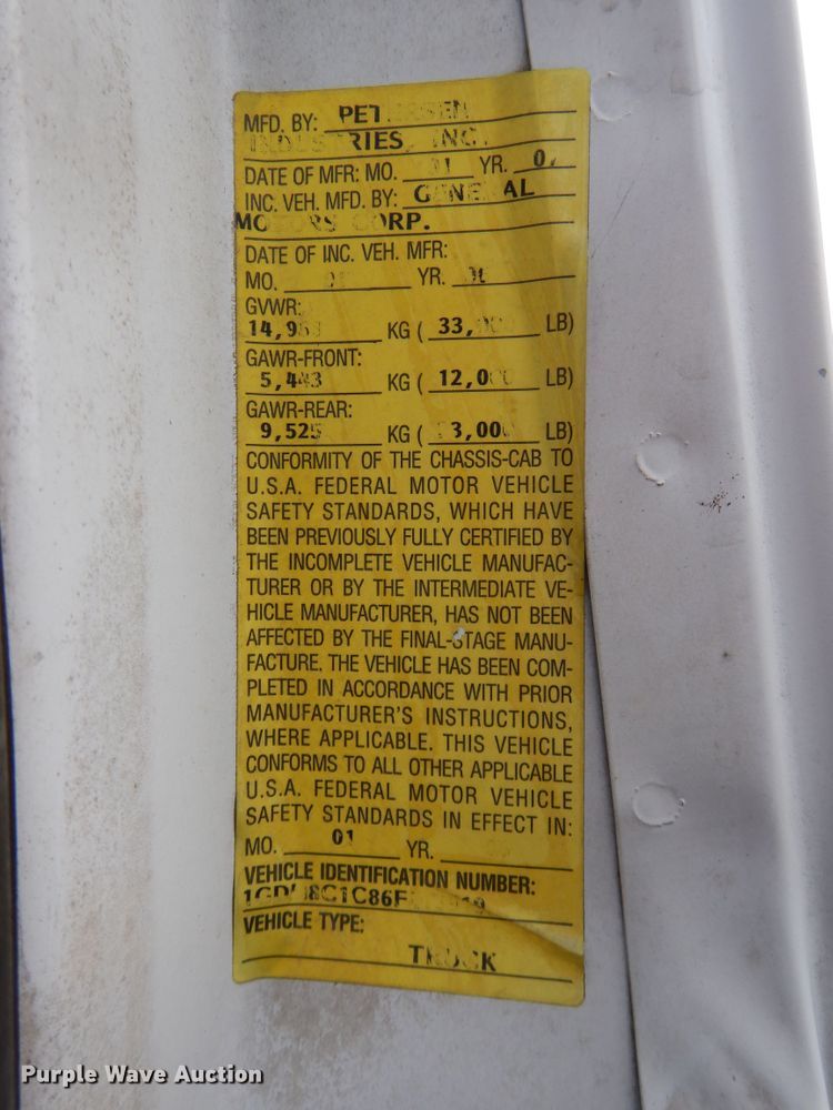 image for item DM6360 2006 GMC C8500  crane truck