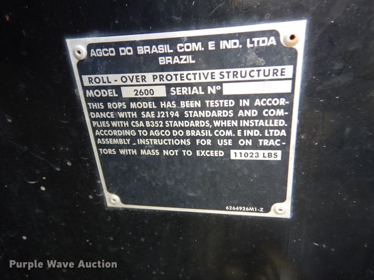 image for item DM6372 2011 Massey Ferguson 2670 HD Series  MFWD tractor