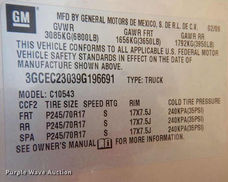 image for item DM6383 2009 Chevrolet Silverado 1500  Crew Cab pickup truck