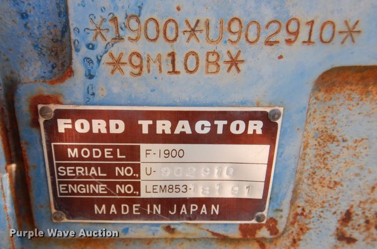 image for item DM6385 Ford 1900  tractor