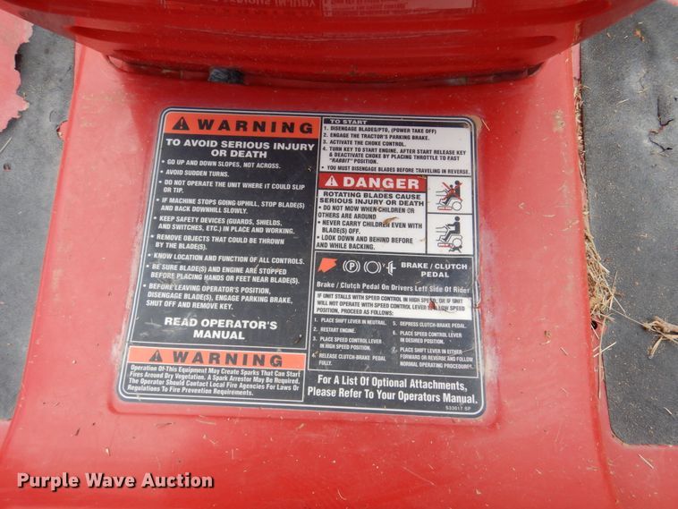 image for item DM6393 Troy-Bilt Pony  lawn mower