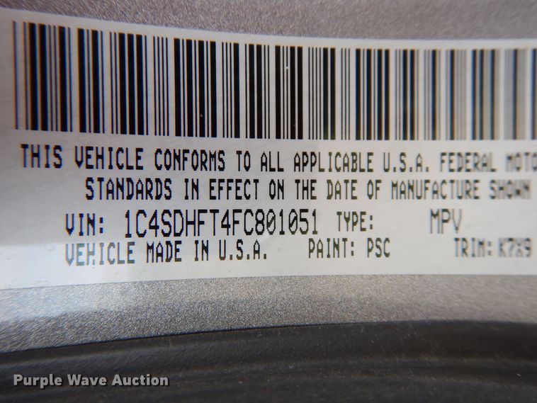 image for item DM6401 2015 Dodge Durango  SUV