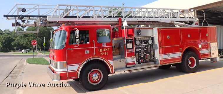 image for item DN1847 1984 Pierce Dash 75  aerial platform fire truck