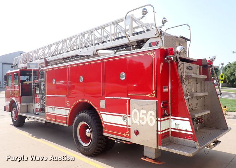 image for item DN1847 1984 Pierce Dash 75  aerial platform fire truck