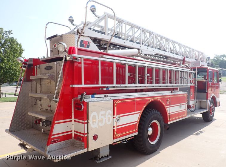 image for item DN1847 1984 Pierce Dash 75  aerial platform fire truck