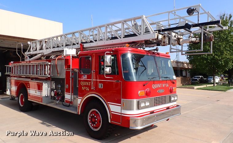 image for item DN1847 1984 Pierce Dash 75  aerial platform fire truck