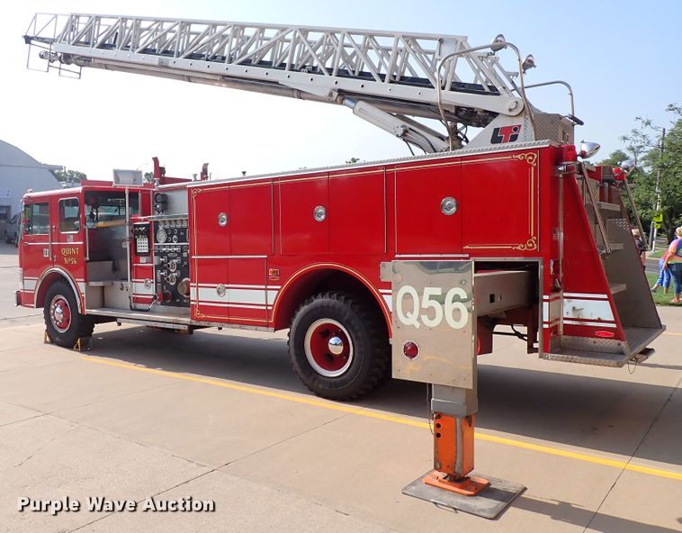 image for item DN1847 1984 Pierce Dash 75  aerial platform fire truck