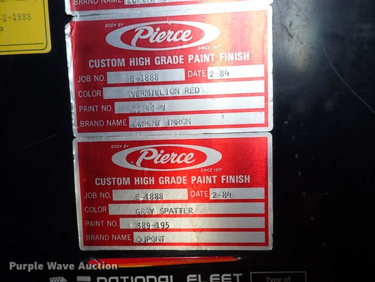 image for item DN1847 1984 Pierce Dash 75  aerial platform fire truck