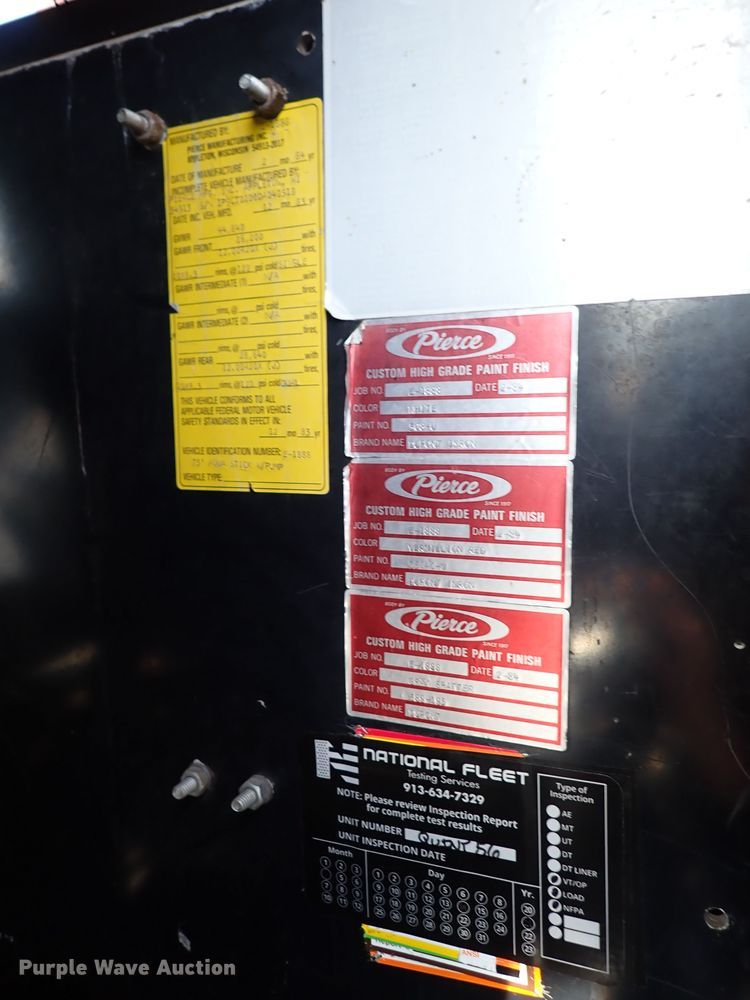 image for item DN1847 1984 Pierce Dash 75  aerial platform fire truck