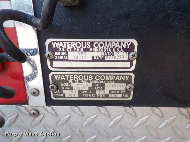 image for item DN1847 1984 Pierce Dash 75  aerial platform fire truck