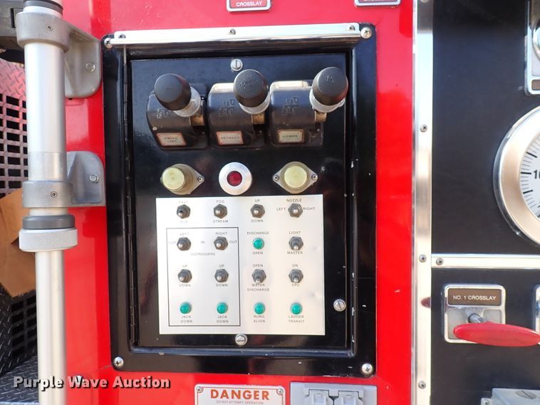 image for item DN1847 1984 Pierce Dash 75  aerial platform fire truck