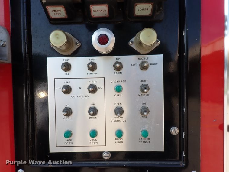 image for item DN1847 1984 Pierce Dash 75  aerial platform fire truck